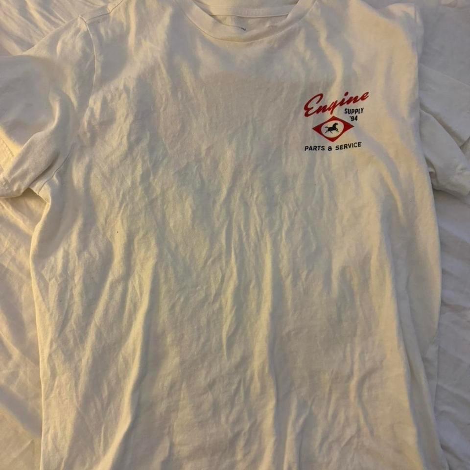 Old Navy White Vintage Tee 0ce0