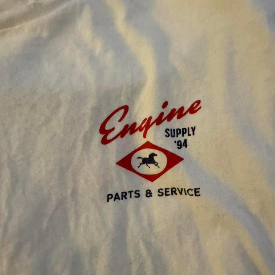 Old Navy White Vintage Tee 0ce0 2