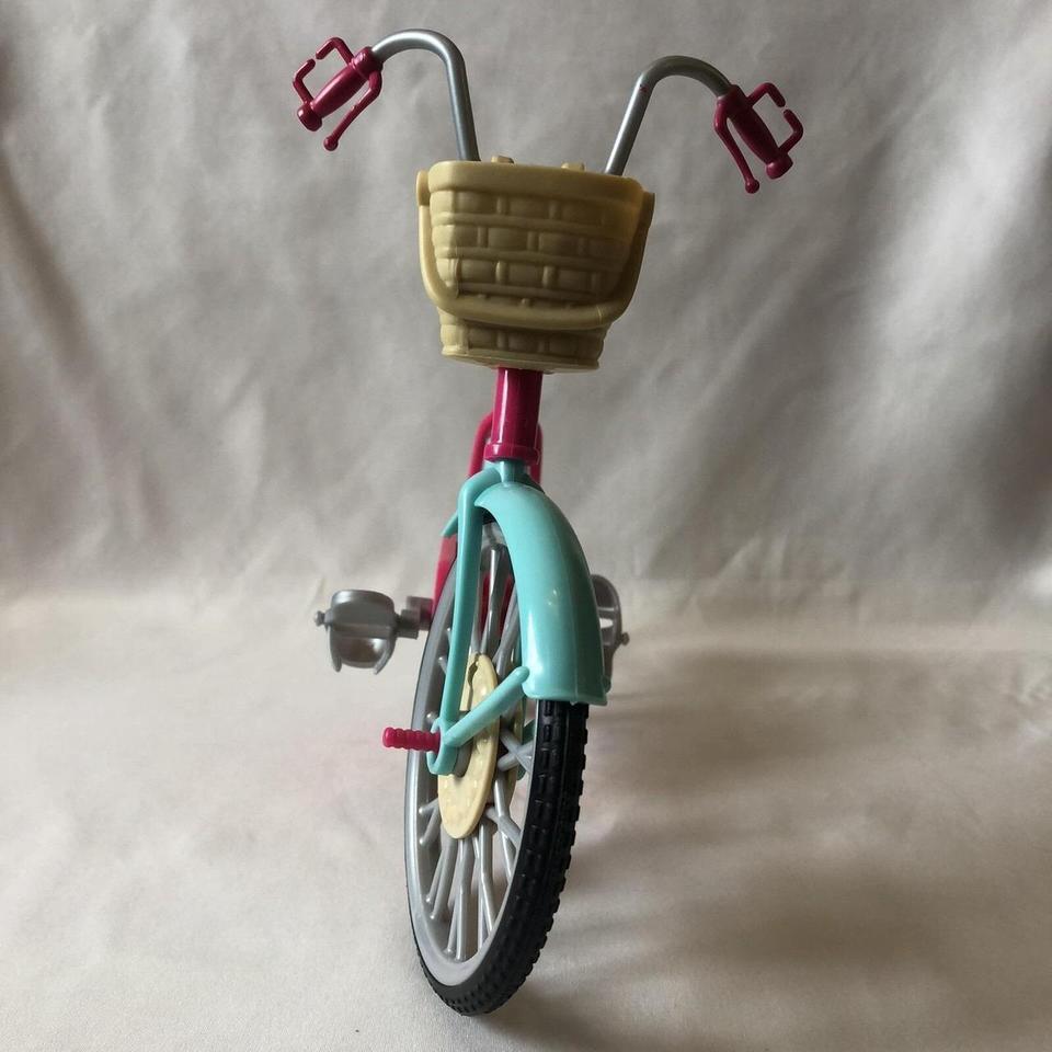 2013 Barbie Bicycle With Flower Abcf 2