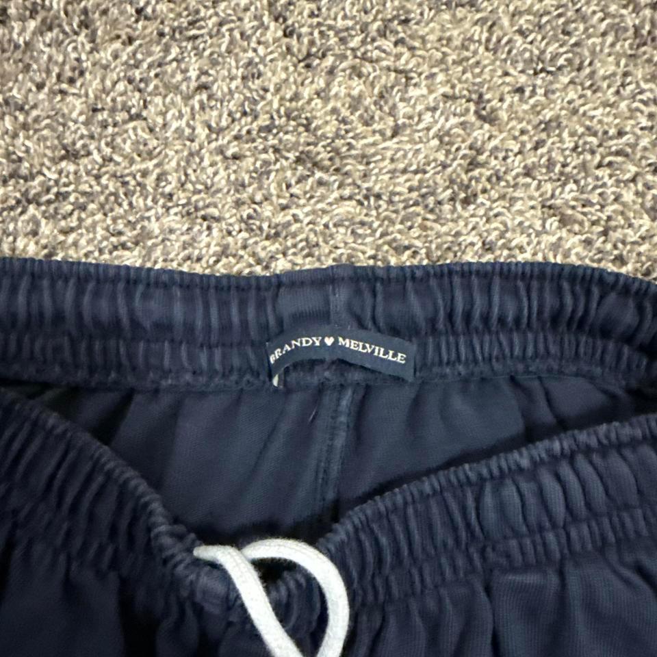 Navy Blue Wide Leg Sweatpants Dd23 2