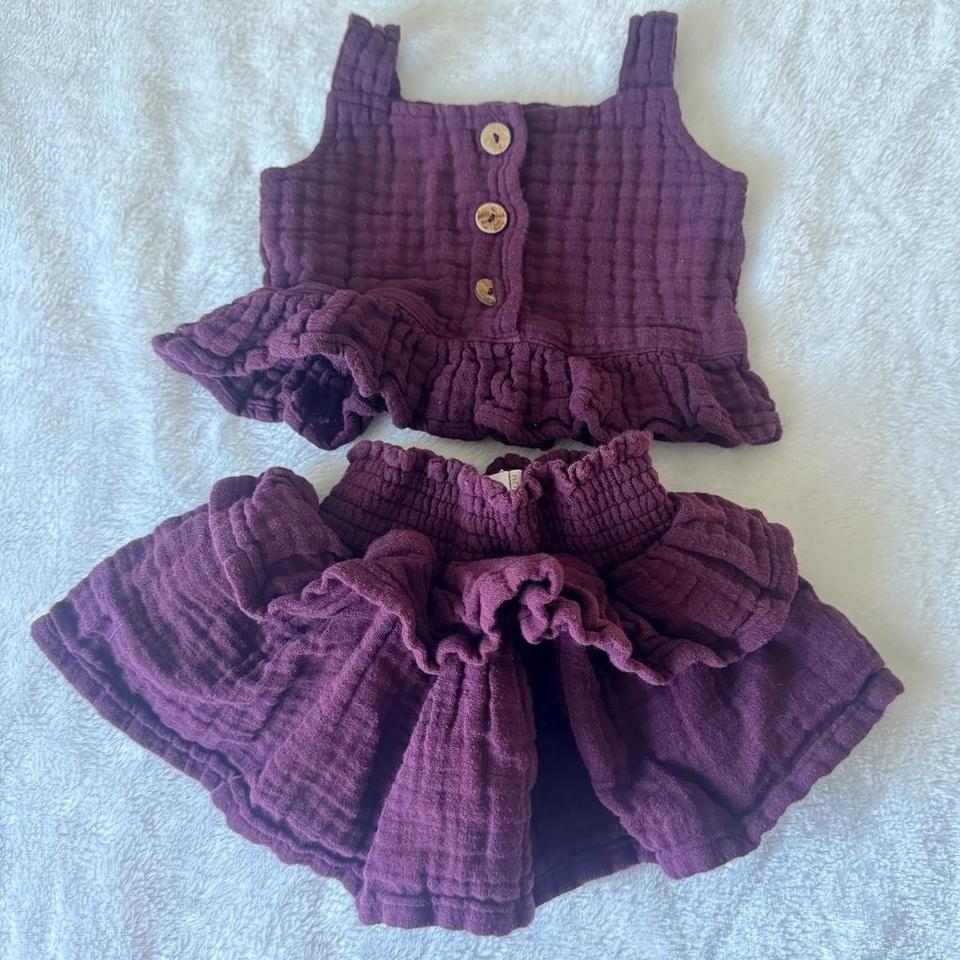 Jamie Kay Plum Ruffle Set 338c