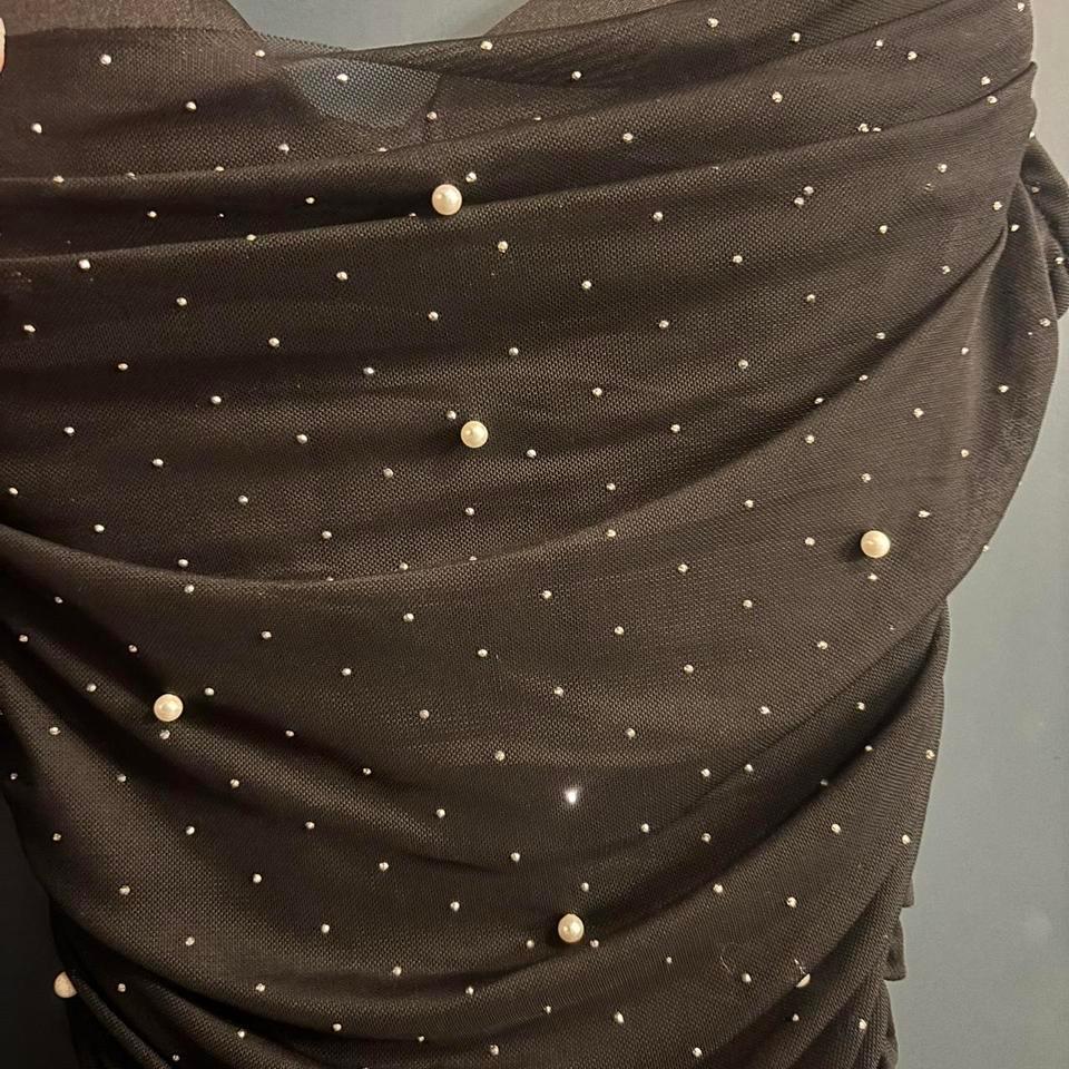 Windsor Black Pearl Embellished Dress Eb42 2