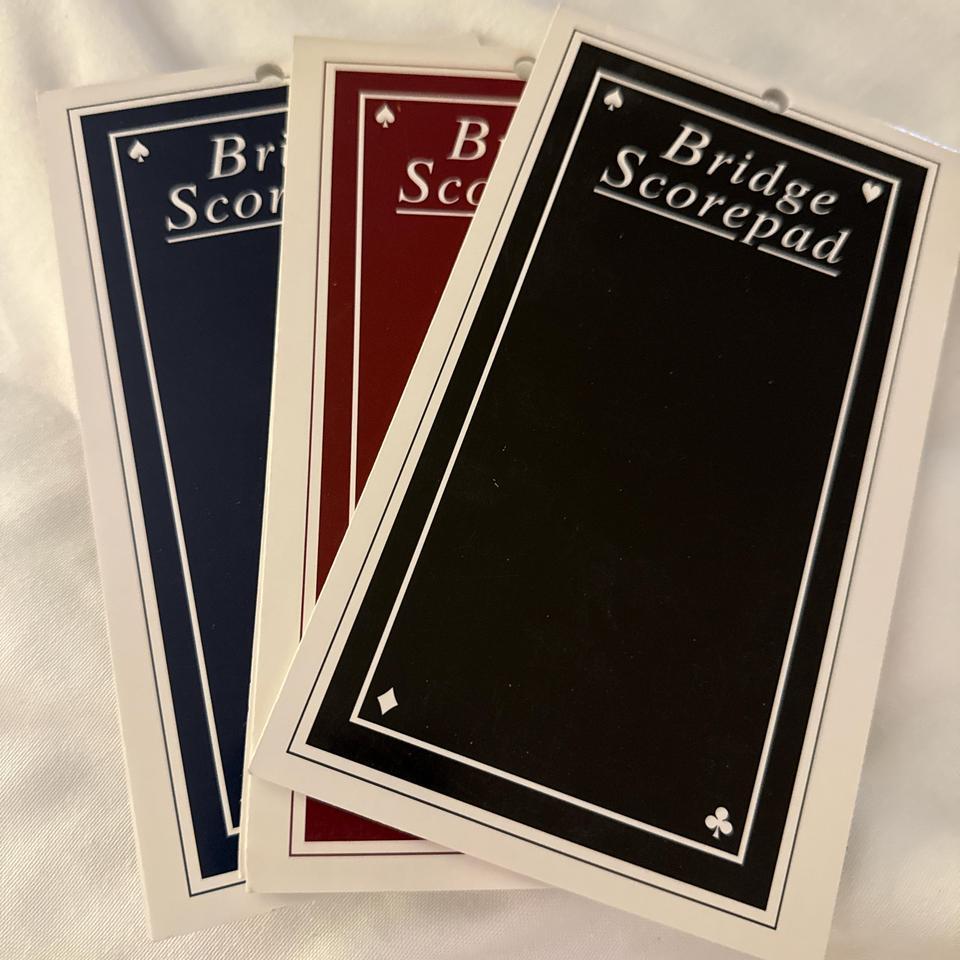 Bridge Scorepad 3 Pack 4cd3