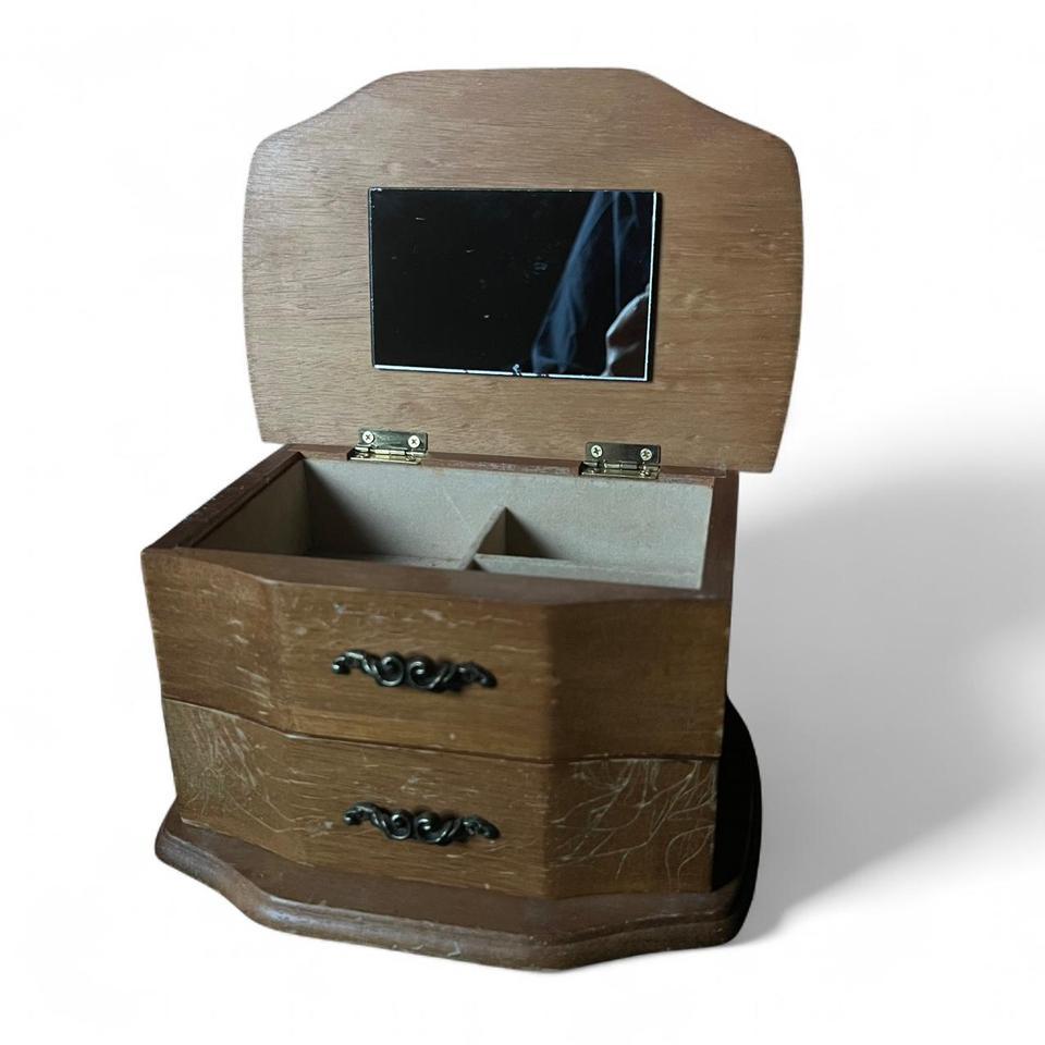 Vintage Nostalgic Wooden Jewelry Box 6b77 5