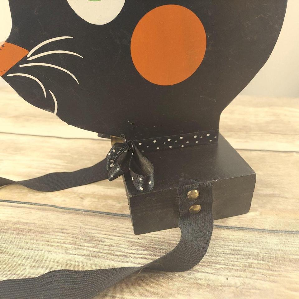 Black Cat Folk Art Sculpture 6