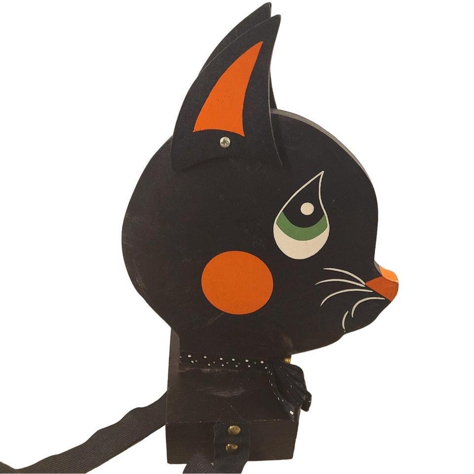Black Cat Folk Art Sculpture 2