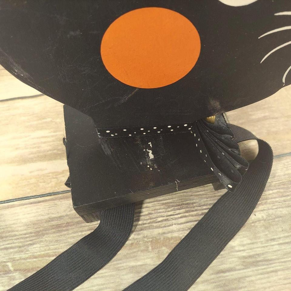 Black Cat Folk Art Sculpture 8