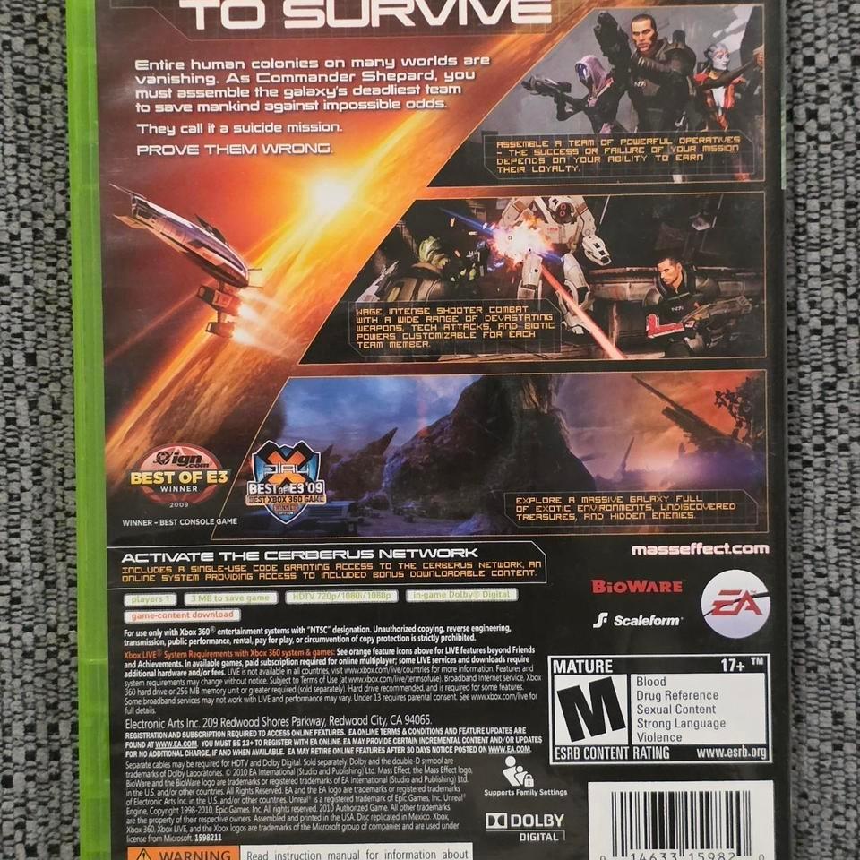 Mass Effect 2 Xbox 360 D1b9 6