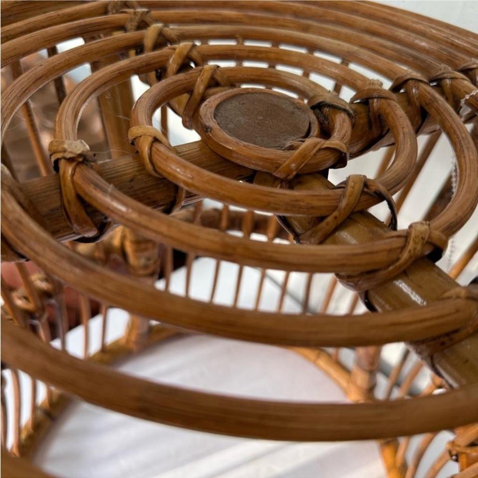 Rattan Stool Possible Origin Italy 3ea6 4