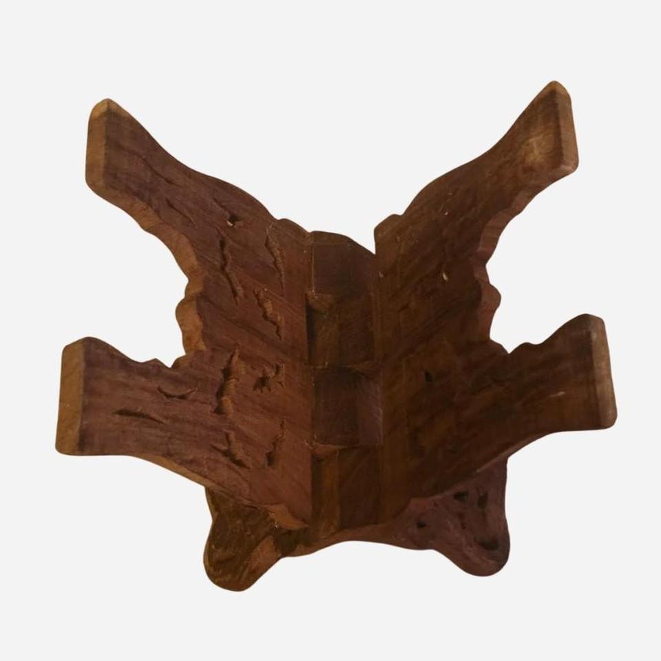 Vintage Antique Hand Carved Wooden 6954 5
