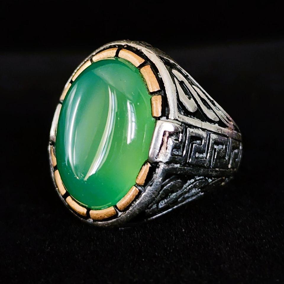 Vintage 925 Sterling Silver Green