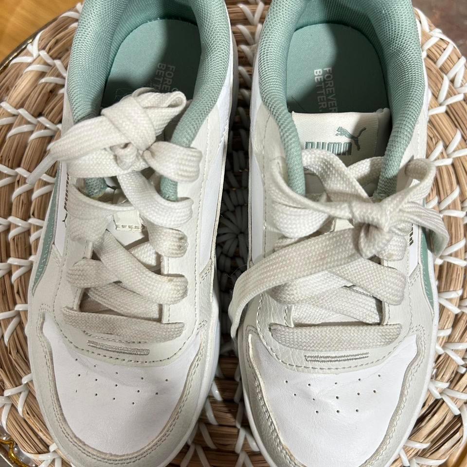 Cute White And Green Puma