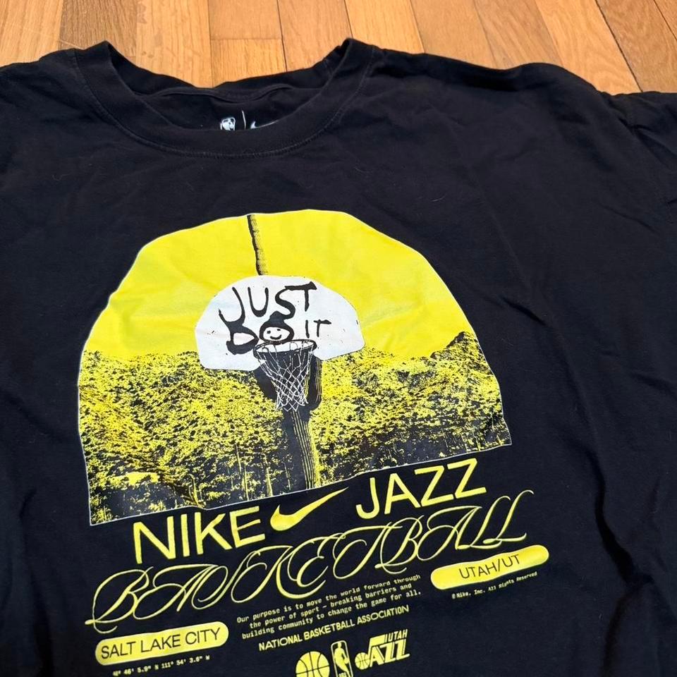 Nike Black Jazz Basketball T Shirt 1990 2