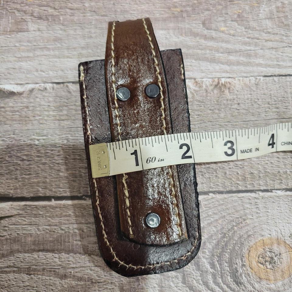 This Handmade Leather Sheath Basketweave 8091 6