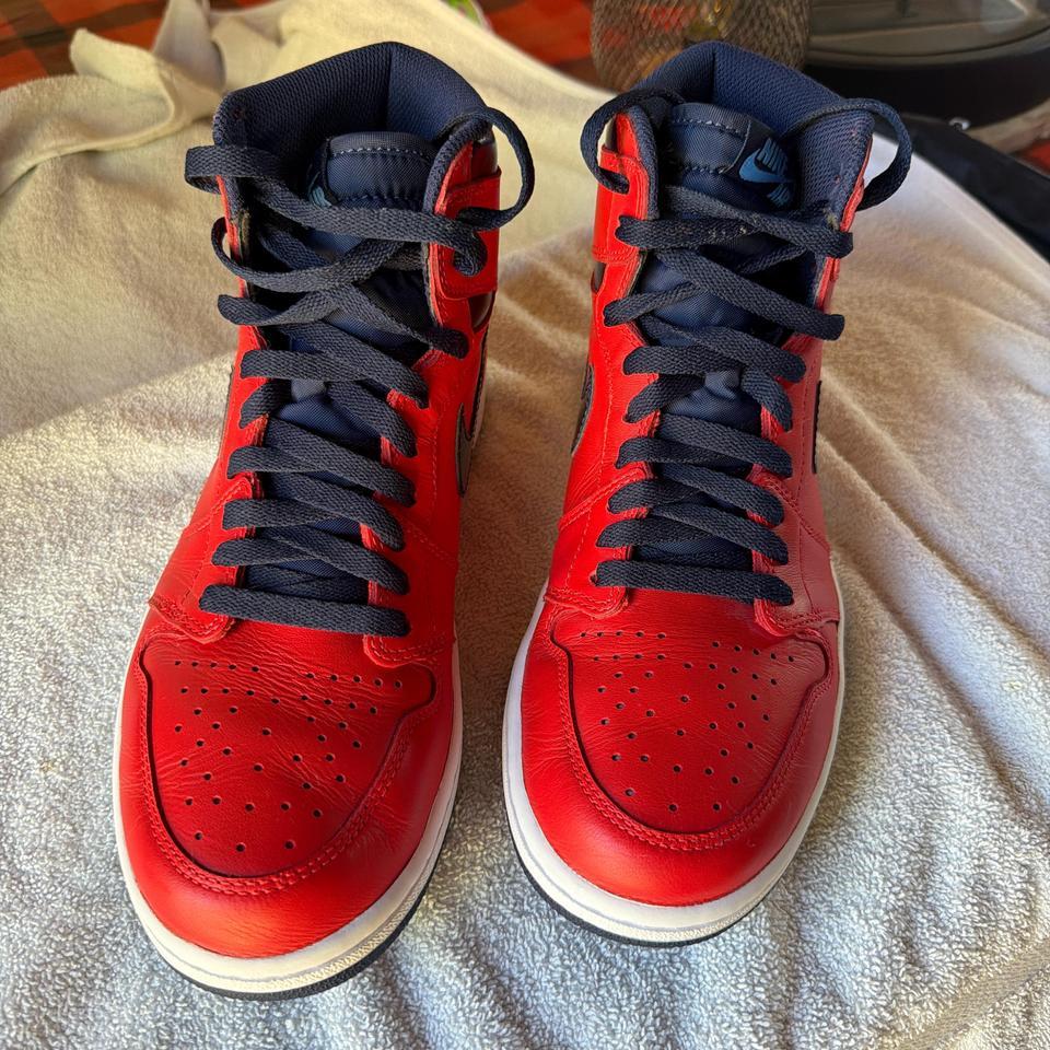 Nike Dunk High Red Trainers Ad1a