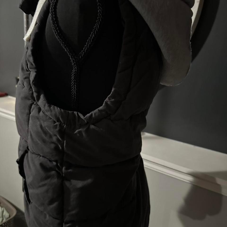 Black Puffer Vest With Hood 9c88 4