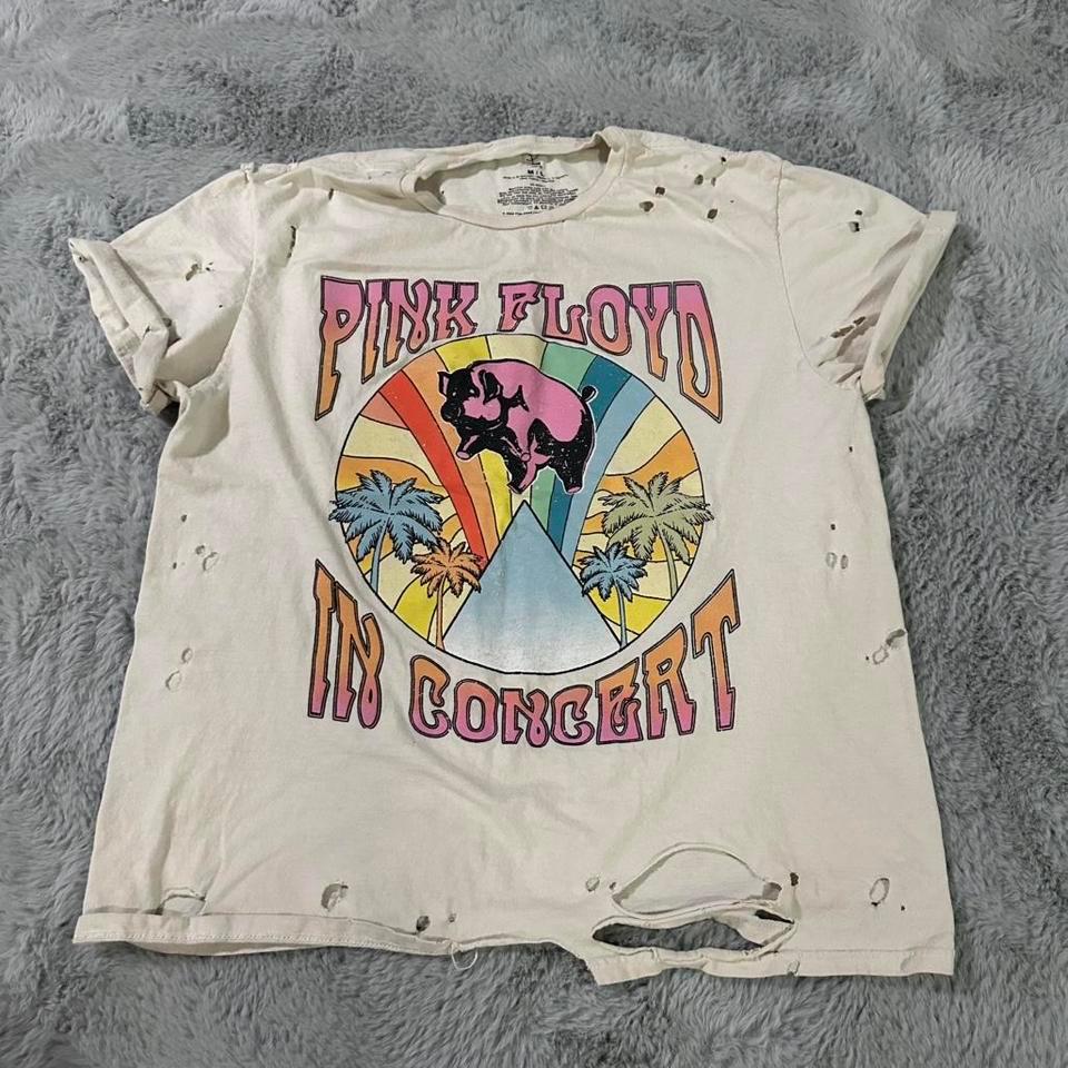 Pink Floyd White Band Tee 4f09