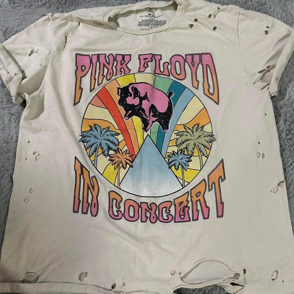 Pink Floyd White Band Tee 4f09 4