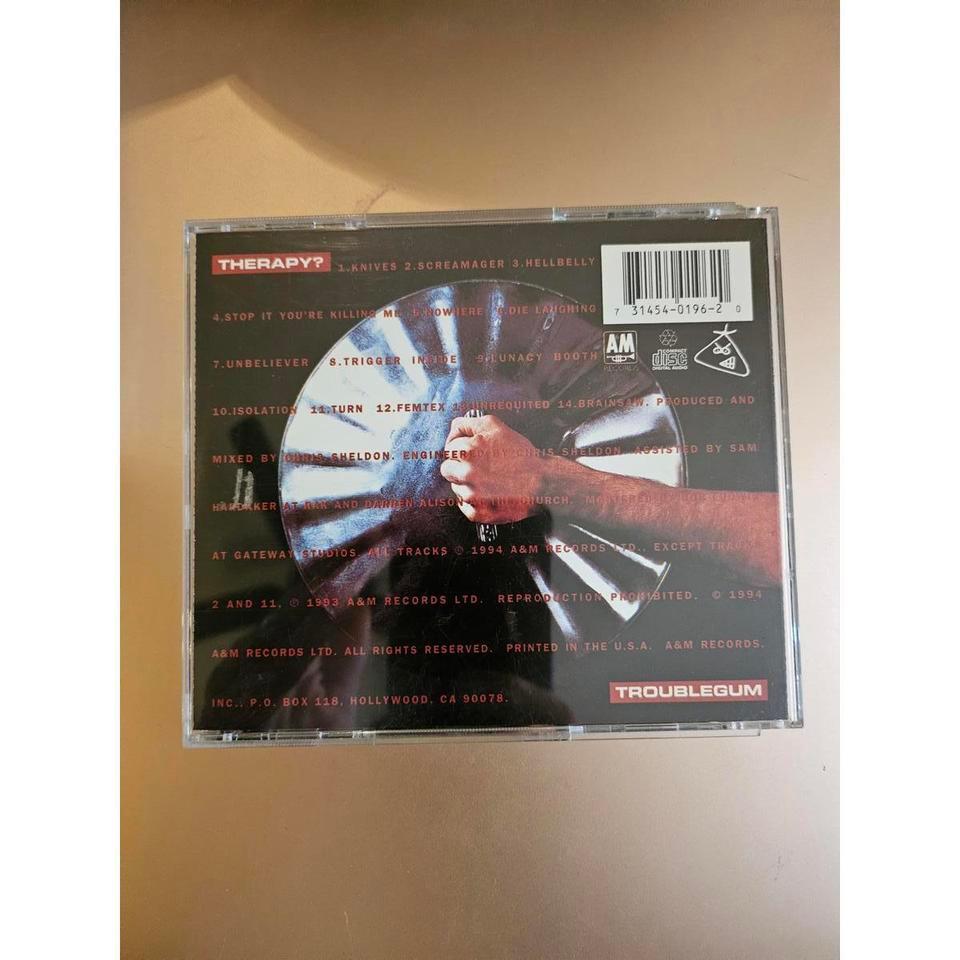 Therapy Troublegum Cd Hole 3