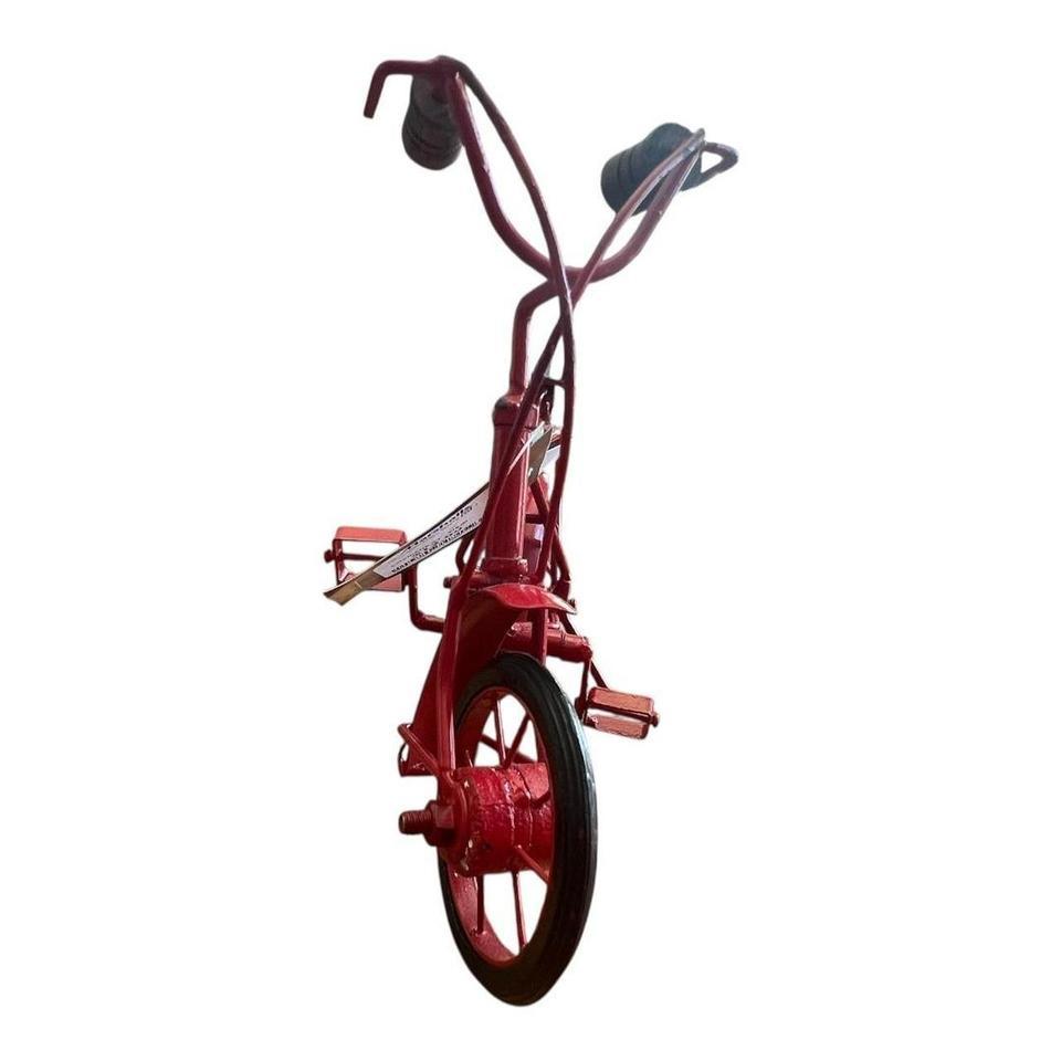 Metal Bicycle Figurine Red Vintage D3b4 4