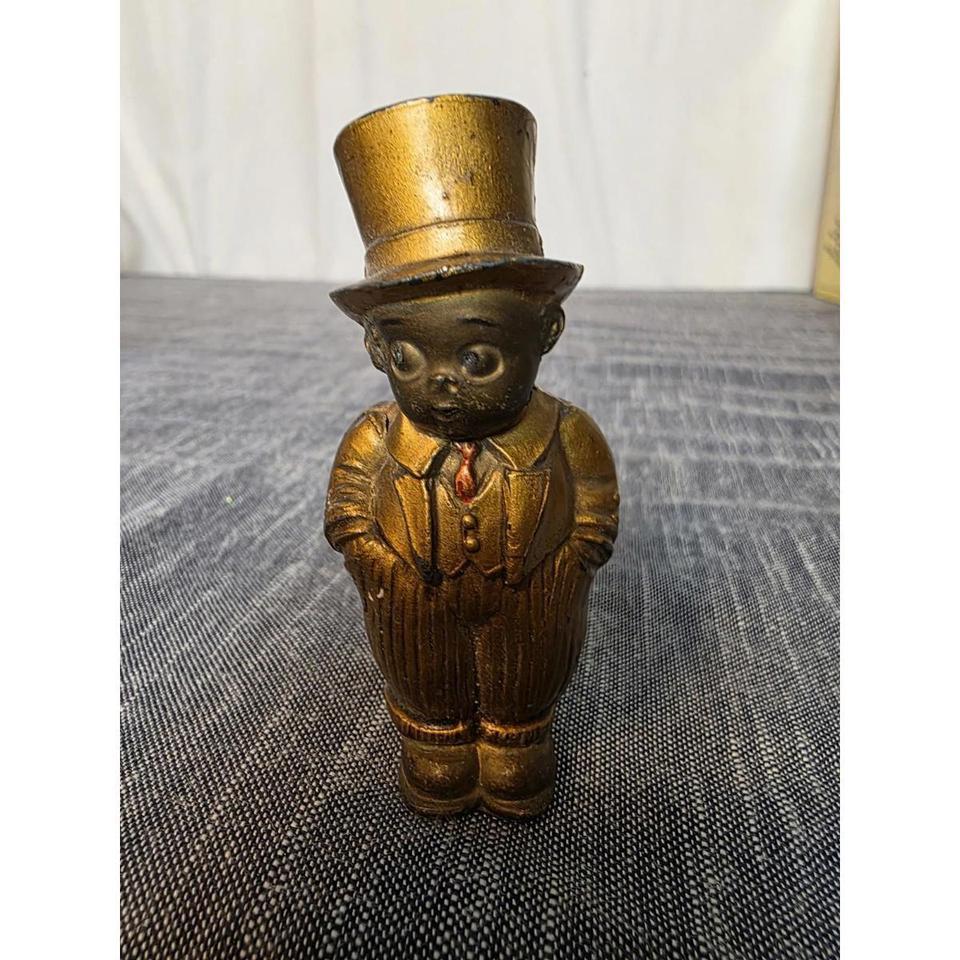 Vintage Gilted Bronze Metal Man 2921