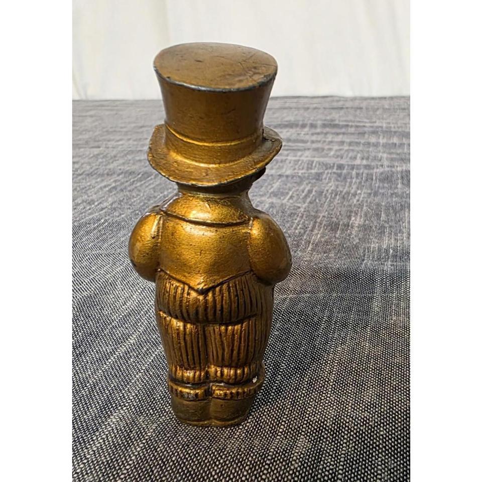 Vintage Gilted Bronze Metal Man 2921 3
