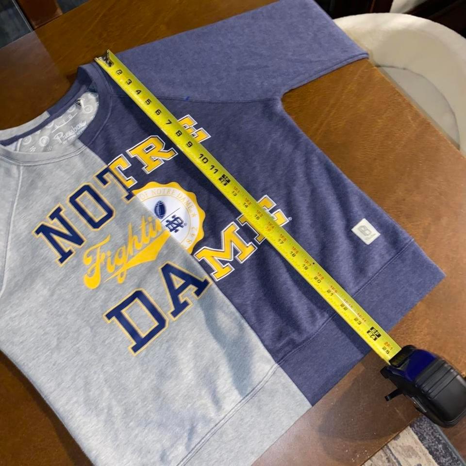 Womens Notre Dame Crewneck Press 6355 6