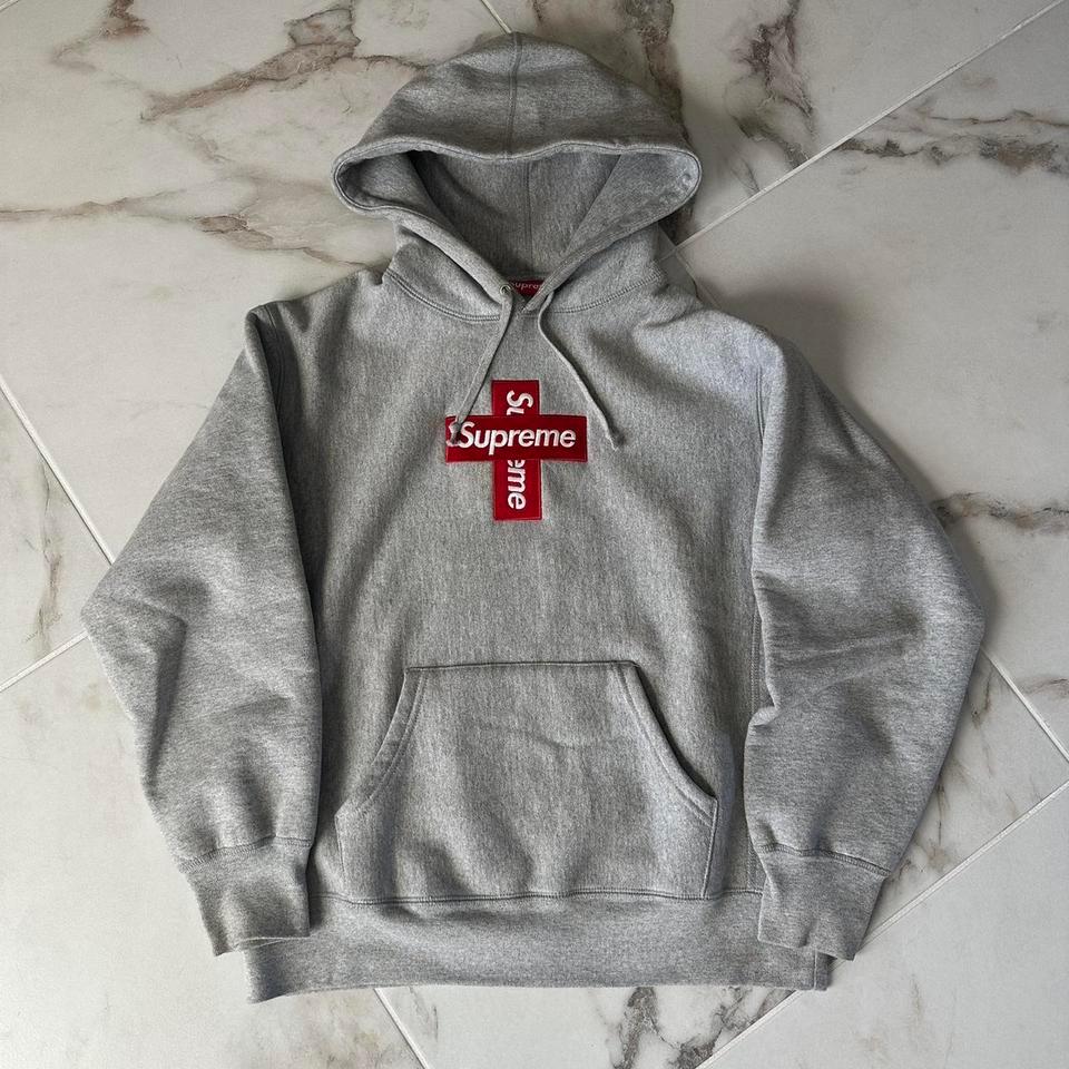 Supreme Heather Grey Cross Box