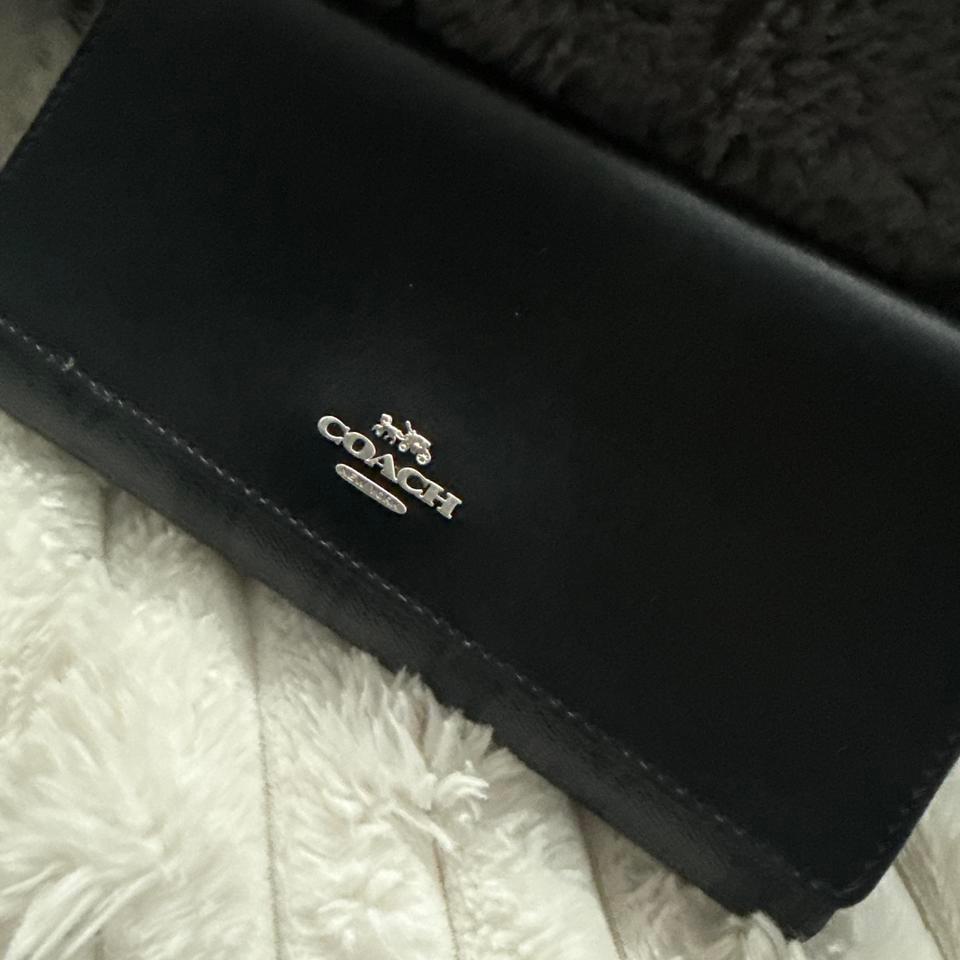 Black Coach Wallet With Silver 2426