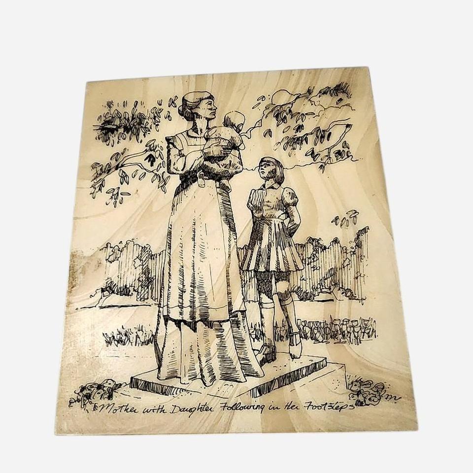 Vintage Tile Carving Of A 509b