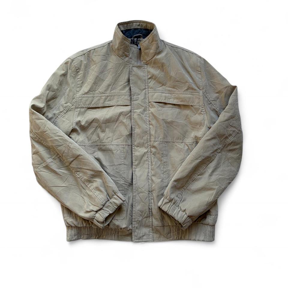 Mens Tan Vintage Bomber Jacket D013