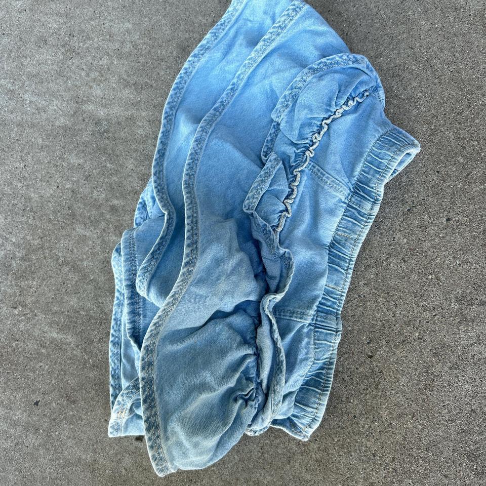 Blue Denim Mini Skirt For 7322 4