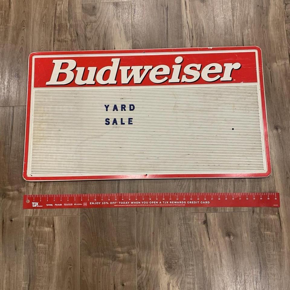 Vintage Budweiser Letter Bar Sign 0b24