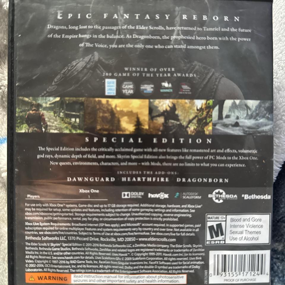 Bethesda Skyrim Special Edition Xbox F4a4 3