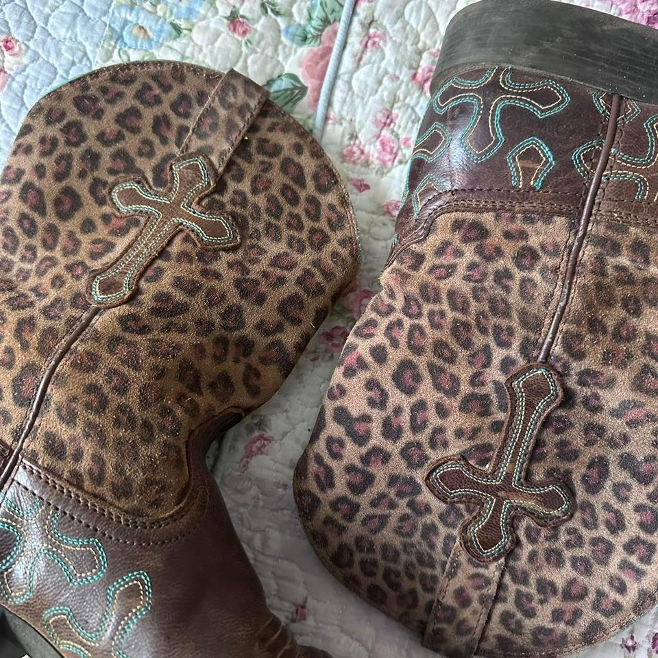 Ariat Youth Leather Cheetah Cowgirl 1fd7 5