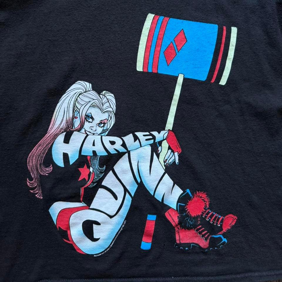 Vintage Y2k Harley Quinn Black 0837 2