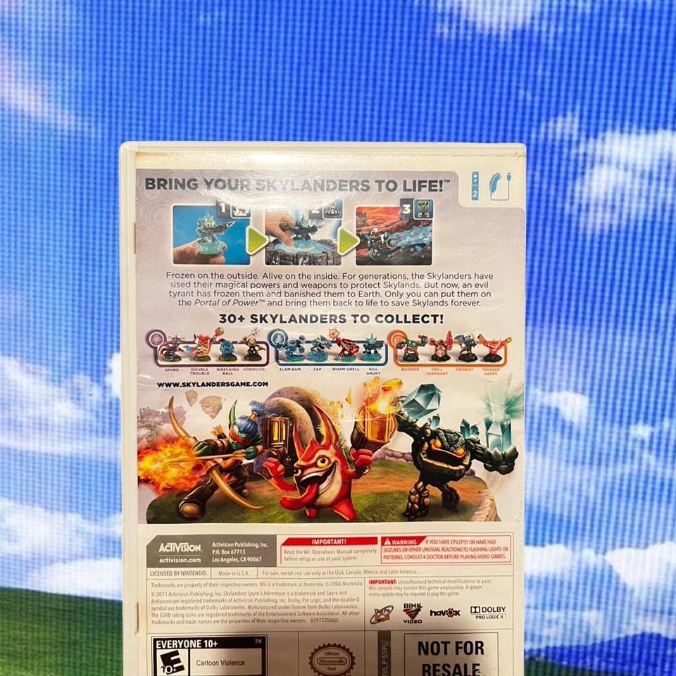 Skylanders Spyros Adventure Nintendo Wii 3286 3