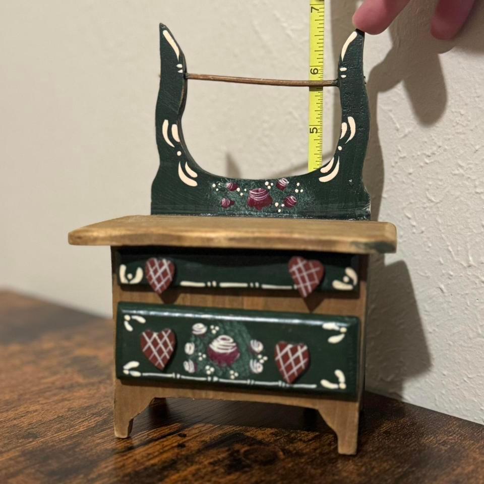 Mini Wooden Hand Painted Dresser 8fc9