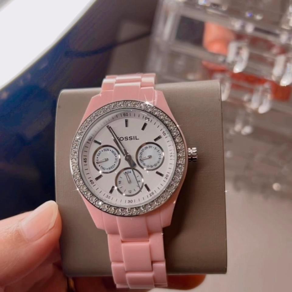 Pink Fossil Stella Watch With A266