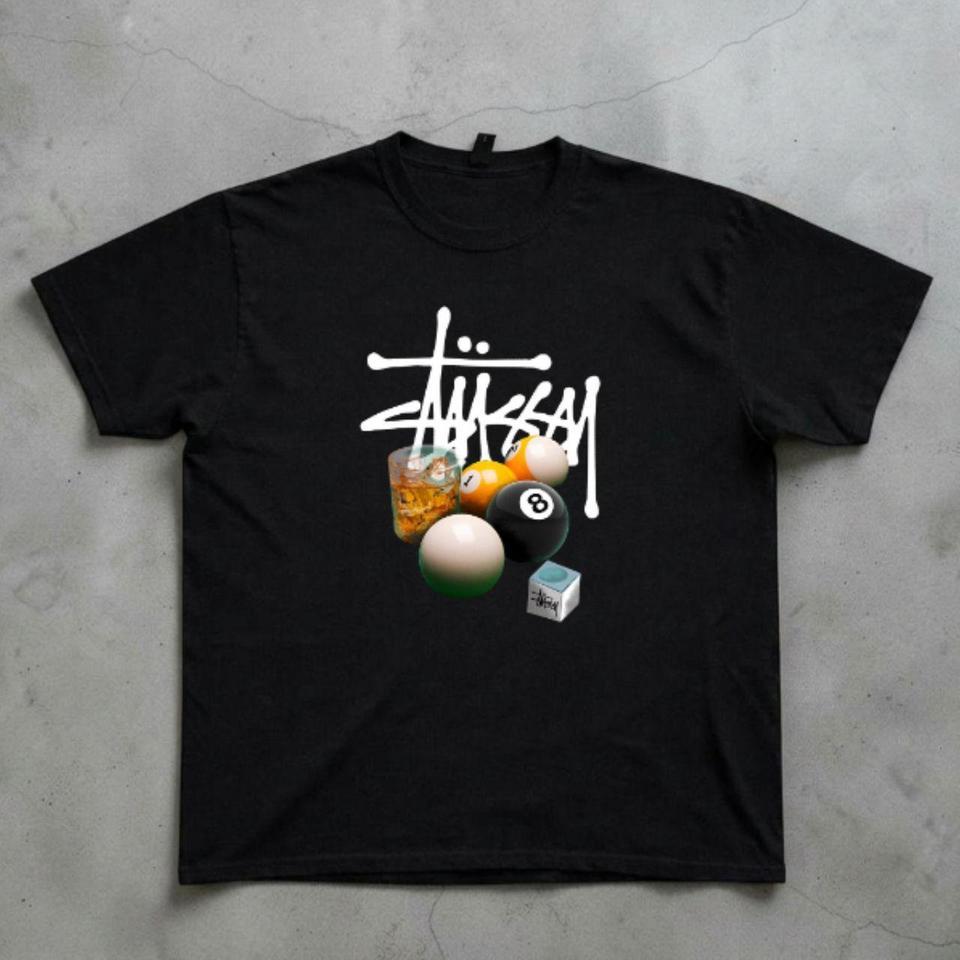 Black Y2k Billiards Graphic Tee Adf8