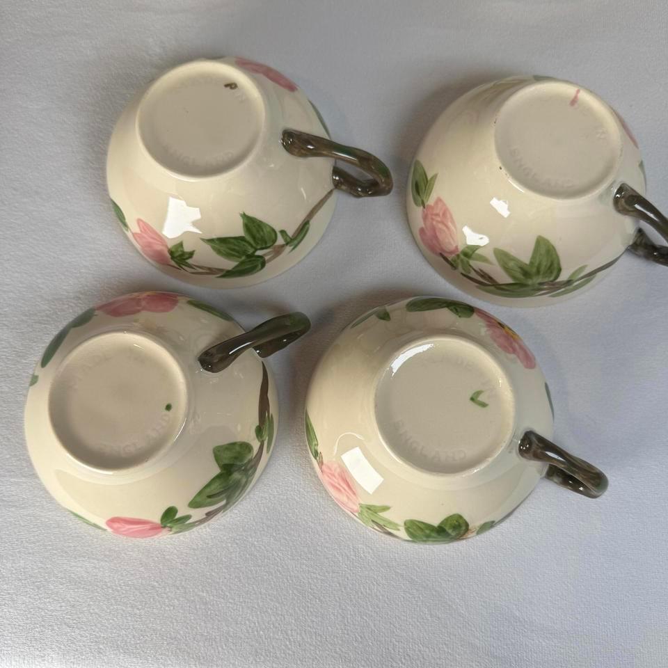 4 Franciscan Desert Rose Cups 6