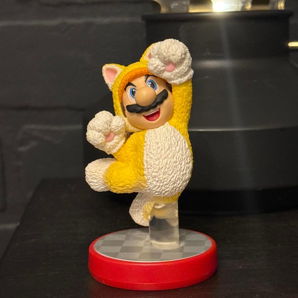 Cat Mario Amiibo Figure Nintendo F4bb