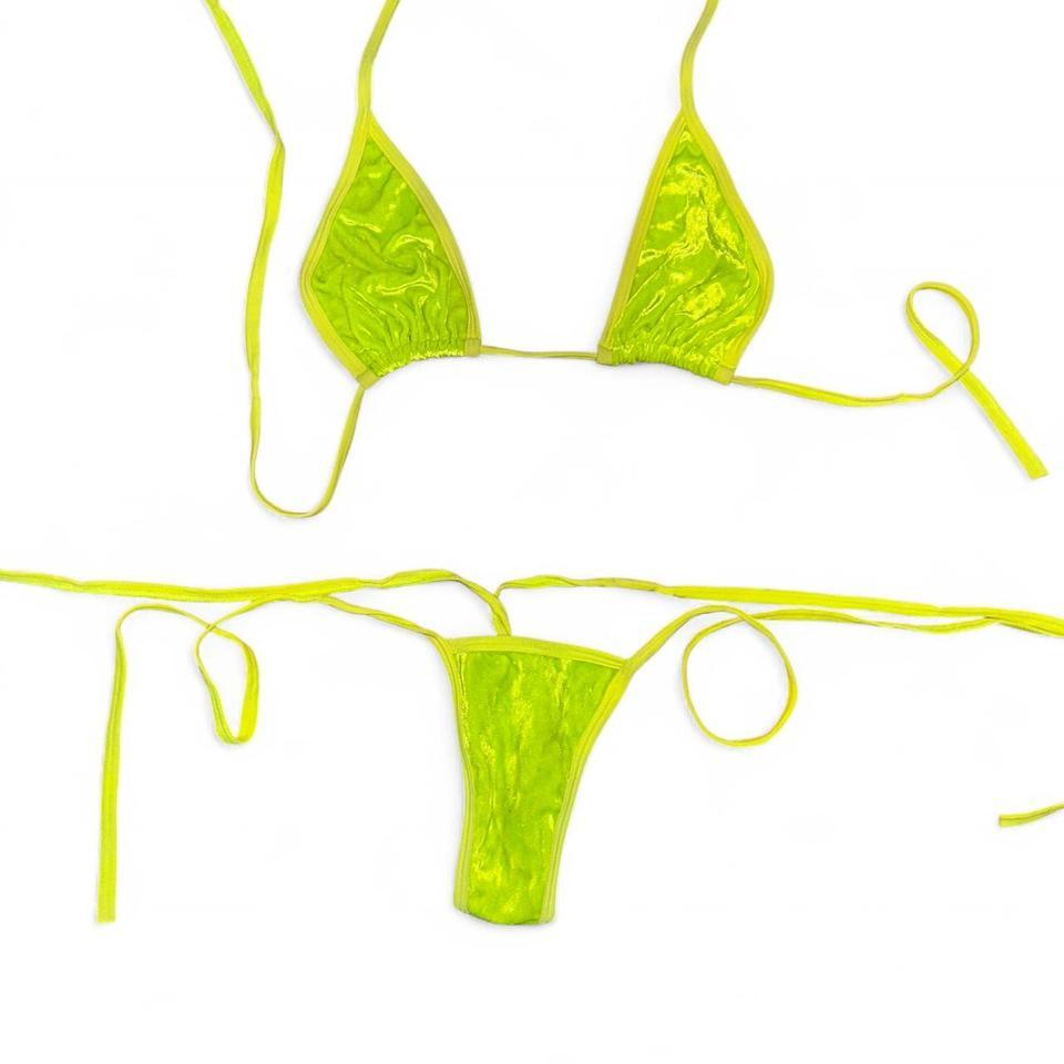 Neon Yellow Bikini Set Swimwear