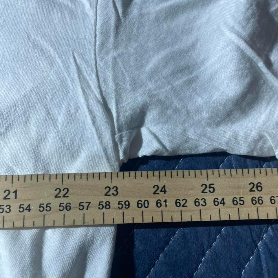 White Vintage Fishing Tee With 7295 5