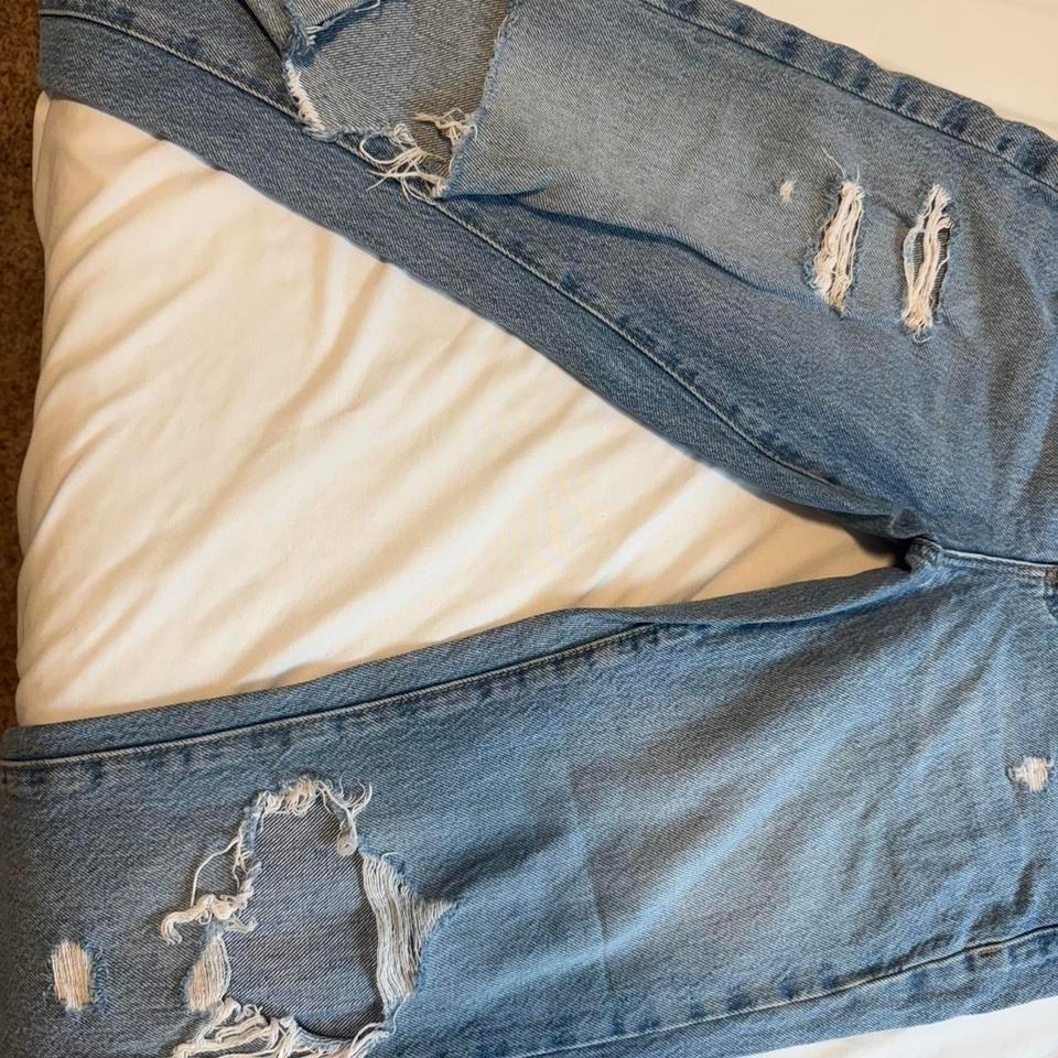 Garage High Waisted Mom Jeans Blue 2