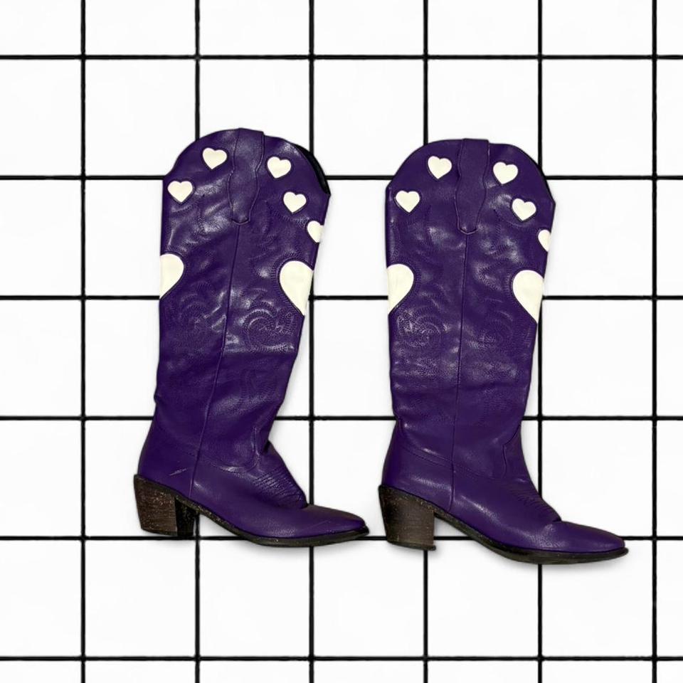 Y2k Purple Cowboy Boots Wth 31e6