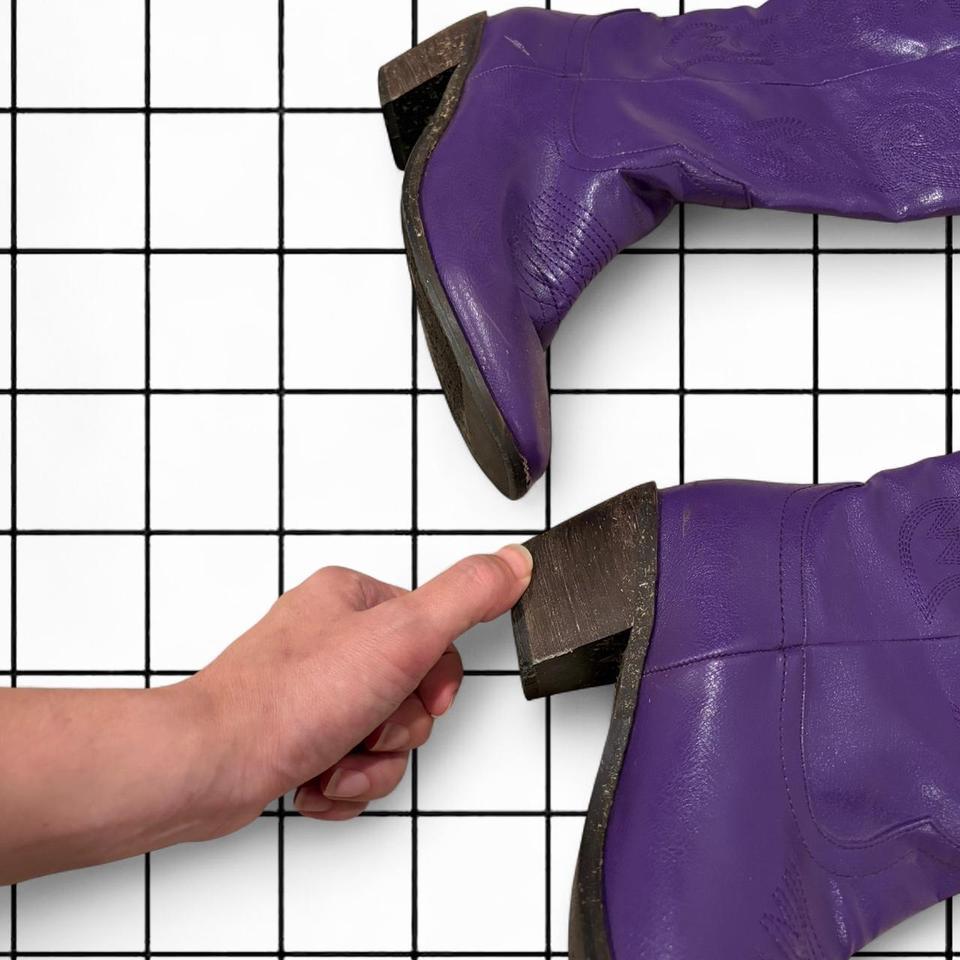 Y2k Purple Cowboy Boots Wth 31e6 3