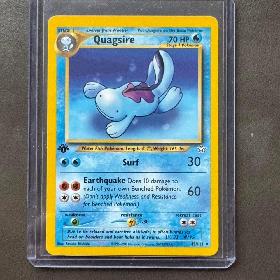 1st Edition Quagsire 45111 020f