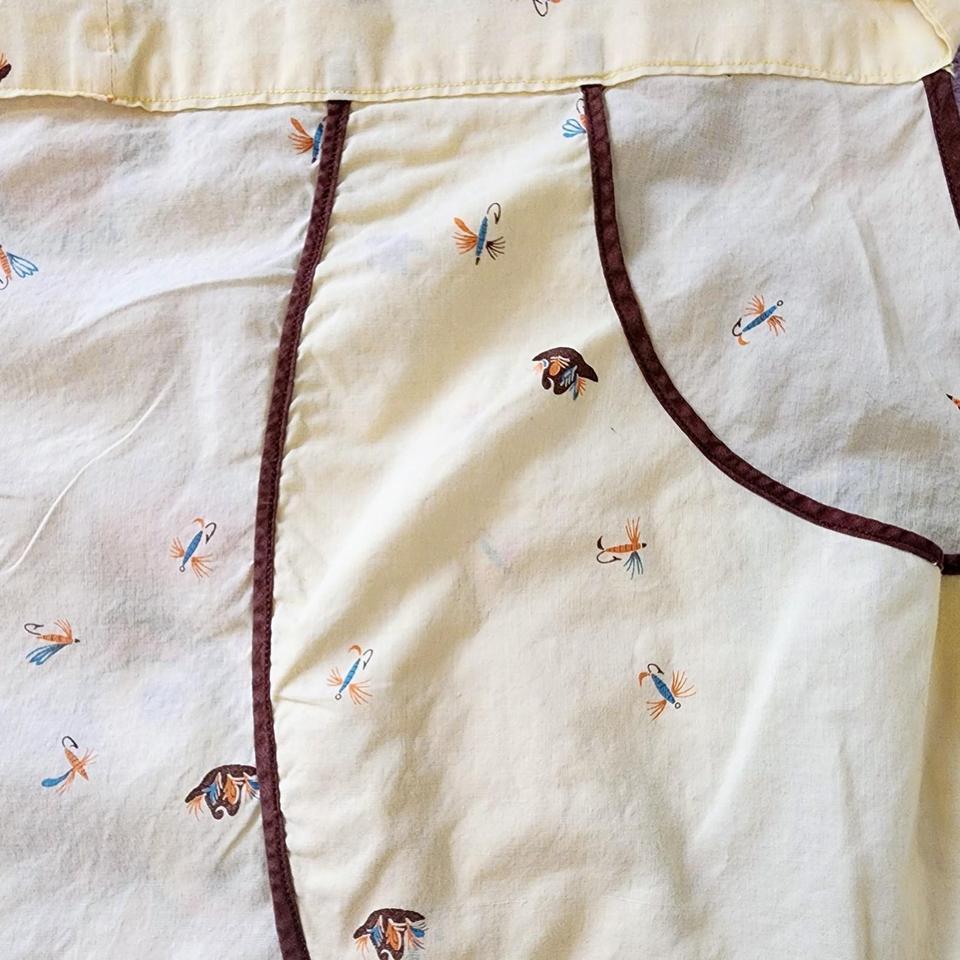 Vintage Handmade Apron With Fly 294e 2