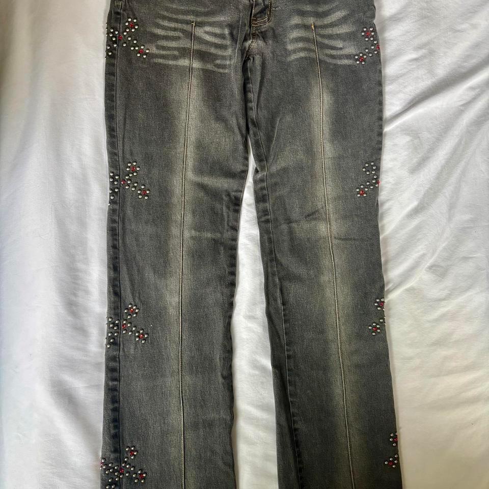 Vintage Y2k Gray Low Rise Jeans 3